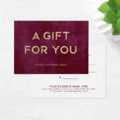 あなたに贈り物 |ブルゴーニュ金ゴールドギフト券 (デスク)