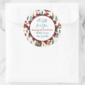 あなたに贈り物 | 子ども達のクリスマスを祝う ラウンドシール (バッグ)