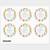 あなたに贈り物 | 水彩松の木クリスマス ラウンドシール (シート)