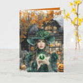 あなたに魔法をかけたハロウィンカード カード (黄色い花)