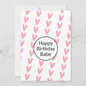 （あなたに）喜びに満ちた1日を願っています 招待状 (正面)