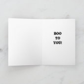 「あなたにBOO」 **息子** ハッピーハロウィン カード (内部)
