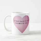 あなたのあらゆる部分はあなたに属します コーヒーマグカップ (左)