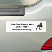 あなたのいじめっ子を今日抱き締めましたか。 バンパーステッカー (車上)