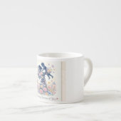 あなたのおかげで花開く 母と子の花のシルエット エスプレッソカップ (正面右)