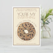 あなたのおすべてベーグル ウェディング 婚約 招待状 (スタンド正面)