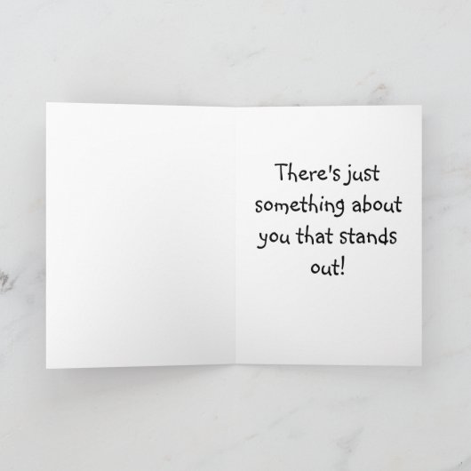 あなたのおもしろいなあなたは特別な考えること石カード カード (内部)