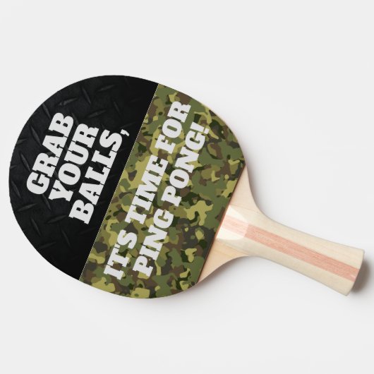あなたのおもしろいボールをクールつかむピンポン引用文ピンポー 卓球ラケット (横)