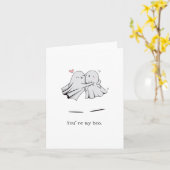 あなたのおブーカード - スプーキーラブグリーティングカード カード (黄色い花)