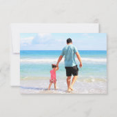 あなたのお写真とテキストでオリジナルフォトカードを作成 ノートカード (裏面)