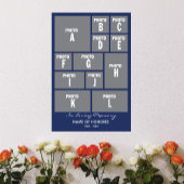 あなたのお写真を使った大きなメモリアルフォトコラージュ ポスター