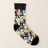 あなたのお写真を追加 カスタム写真とテキスト ソックス (左内側)