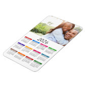 あなたのお写真付き2026カラーカレンダー マグネット (左側)