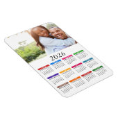 あなたのお写真付き2026カラーカレンダー マグネット (右側)