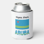 あなたのお名前とアルバの国旗 缶クーラー (缶裏面)