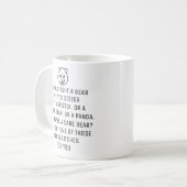 あなたのお姉さんのためなら熊と戦う コーヒーマグカップ (正面左)