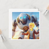 あなたのお子さんとロボットの友達、ベストフレンドカード カード (正面/裏面インサイチュ)