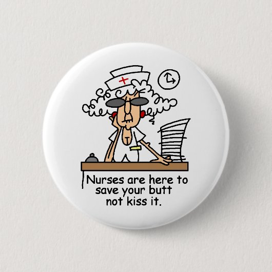 あなたのお尻を救って下さい! 缶バッジ (正面)