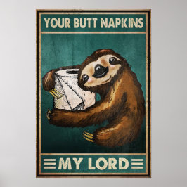 あなたのお尻ナプキンス私の主 – ホームデコールウォール ポスター