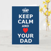 あなたのお母さんの父の日を愛して下さい カード (黄色い花)