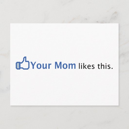 あなたのお母さんはこれが好きだ ポストカード (正面)