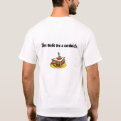 あなたのお母さんは私を好意…昨晩しました Tシャツ (裏面)