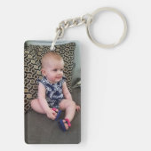 あなたのお気に入りのな写真が付いているパーソナライズなキーホルダー キーホルダー (裏面)