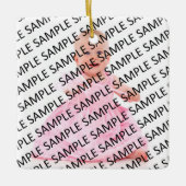 あなたのお気に入りのな写真の陶磁器のオーナメント セラミックオーナメント (正面)