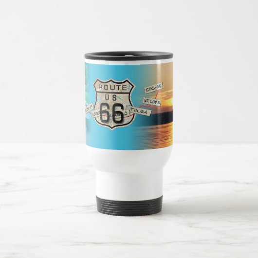 あなたのお気に入りのな写真/メッセージ/ロゴを加えて下さい トラベルマグ (中央)