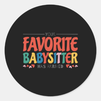 あなたのお気に入りのベビーシッターはベビーシッターBに到着した ラウンドシール