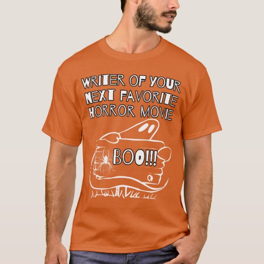 あなたのお気に入りのホラー映画の脚本家 ホラーシナリオ Tシャツ (正面)