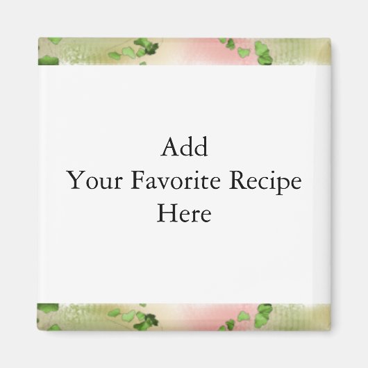 あなたのお気に入りのレシピマグネット マグネット (正面)