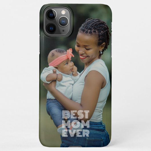 あなたのお気に入りの写真とマ最高のマ・エバ文字 iPhoneケース (裏面)