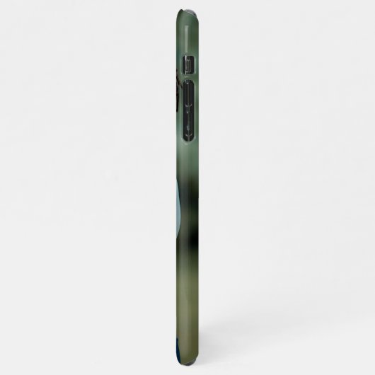 あなたのお気に入りの写真とマ最高のマ・エバ文字 iPhoneケース (左側)