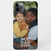 あなたのお気に入りの写真と最高のパパの文字 iPhoneケース (裏面)