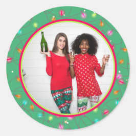 あなたのお気に入りの写真パーソナライズされた写真 ラウンドシール