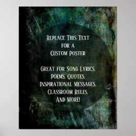 あなたのお気に入りの引用文の濃い強烈な円に輝く ポスター