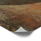 あなたのお気に入りの引用文はRust & Brown グランジ ポスター (角)