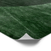 あなたのお気に入りの引用文ダークグランジグリーン ポスター (角)