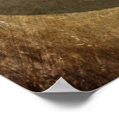 あなたのお気に入りの引用文ブラウンが擦りグランジ傷 ポスター (角)