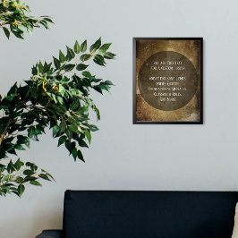 あなたのお気に入りの引用文ブラウンが擦りグランジ傷 ポスター