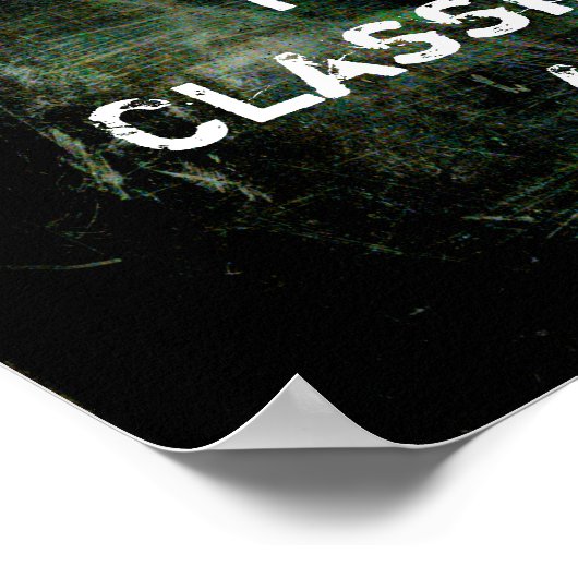 あなたのお気に入りの引用文濃い濃いテクスチグランジャ ポスター (角)