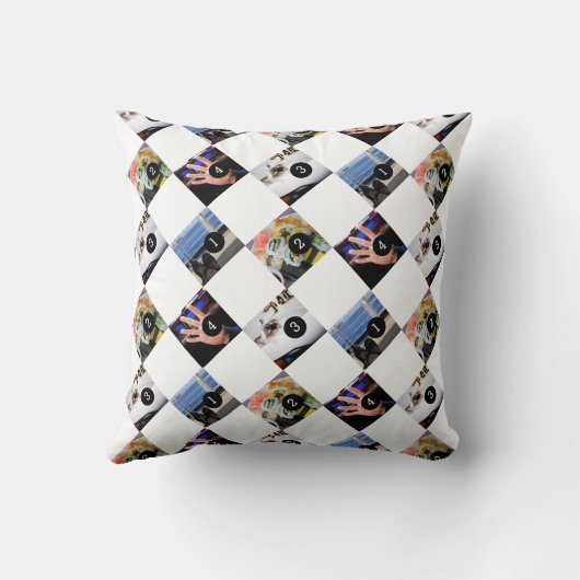 あなたのお気に入りの種類の1つを作るために写真の4つ クッション (裏面)