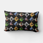 あなたのお気に入りの種類の1つを作るために6枚の写真 ランバークッション (裏面)