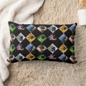 あなたのお気に入りの種類の1つを作るために6枚の写真 ランバークッション (ブランケット)