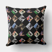 あなたのお気に入りの種類の1つを作るために9枚の写真 クッション (裏面)