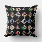 あなたのお気に入りの種類の1つを作るために9枚の写真 クッション (正面)