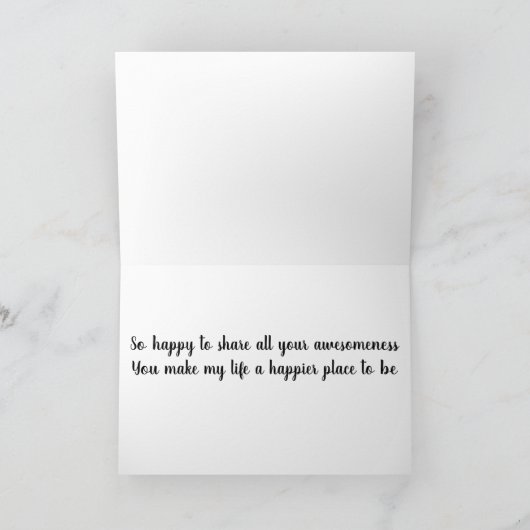 あなたのお気に入りの誕生日の私のいとこへ シーズンカード (内部)