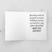 **あなたのお気に入りの誕生日の私の「ヘアドレス」 カード (内部)