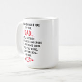 あなたのお父さんのために火の中を歩く コーヒーマグカップ (正面左)